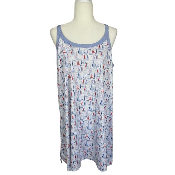 Vineyard Vines Dresses & Skirts - Vineyard Vines Performance Sailboat Sankaty Swing Dress Sz Large Nautical Yacht